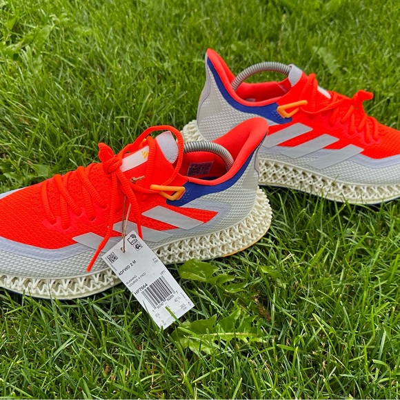 Running shoes Adidas 4DFWD 2 Solar red blue mens brand new 9 9,5 10 us - Picture 7 of 8